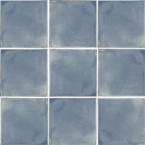  Tile   Set of NINE 4x4 Light Blue Talavera Tiles