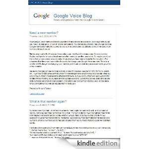 com Google Voice The Official Google Voice Blog Kindle Store News 