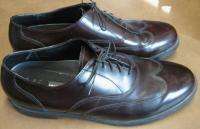 Florsheim Mens Black Leather Oxford Dress Shoes 9.5 D  