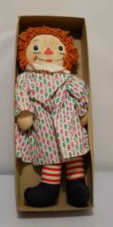 1950s Raggedy Ann Doll Georgene Novelties w/ Original Box As Is 15 