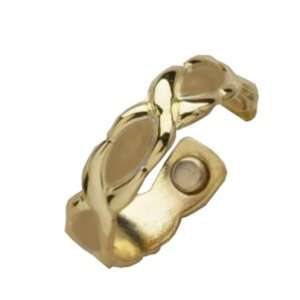  Gold Magnetic Ring, Adjustable   1 ring: Health & Personal 