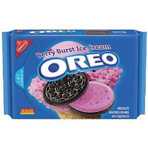 Oreo Berry Burst Ice Cream Cookies 15.25 Ounce  Grocery 
