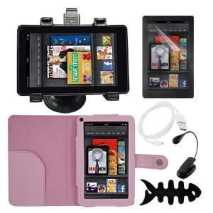   Data Cable + Fishbone Holder for  Kindle Fire 7 Screen Tablet