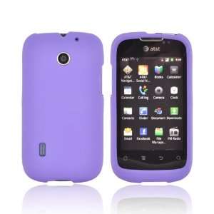   U8652 Purple Hard Rubberized Snap On Shell Case Cover: Electronics