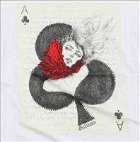 NWT John Galliano Mens Poker 8010 Fashion T shirt Sz M XXL White 