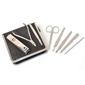  New Stainless Steel Deluxe Manicure Set 8 Pieces Beauty