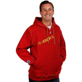 Pro Line San Francisco 49ers 1/4 Zip Hooded Sweatshirt   
