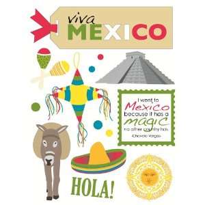  Travel Design Shop Stickers 4.5X6 Sheet Mexico Arts 