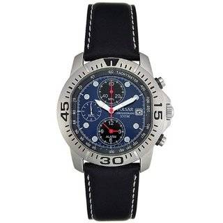   Pulsar Mens PF3649 Chronograph Stainless Steel Watch: Pulsar: Watches