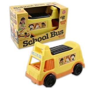   : School Bus Ride On Push Toy with Storage Case Pack 6: Toys & Games