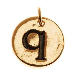   Inch Round Alphabet Charm Lowercase Letter q Arts, Crafts & Sewing