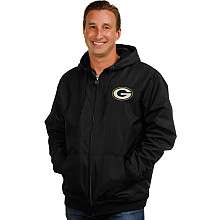 Pro Line Green Bay Packers Woven Dobby Tonal Plaid Jacket   NFLShop 