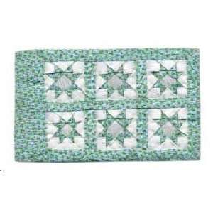  Alice Lacy Dollhouse Miniature Artisan Green Quilt: Toys 