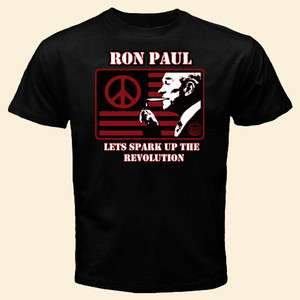 eaZy BakeD T  shirt Ron Paul Lets Spark Up The Revolution  
