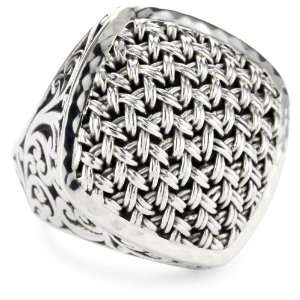  LOIS HILL Thai Weave Diamond Ring Size 8 Jewelry