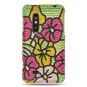   4G P925, Mosaic Hawaii Flowers Full Diamond Cell Phones & Accessories