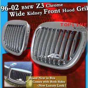 BMW Z3 Chrome Kidney Hood Grille Grille Grill 1996 1997 1998 1999 2000 