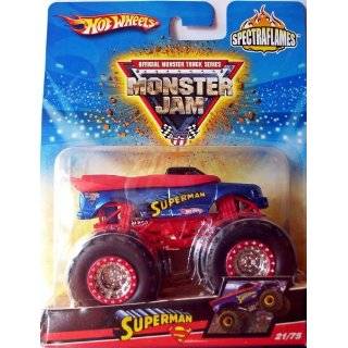 Hot Wheels Monster Jam Truck 2009 SPECTRAFLAME 1:64 Scale SUPERMAN #21 