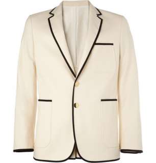  Clothing  Blazers  Single breasted  Piped Cotton 
