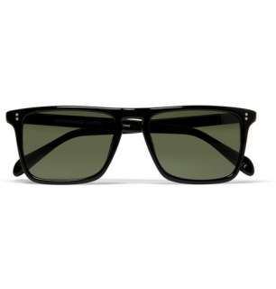 Oliver Peoples Bernardo Polarised Square Frame Sunglasses  MR PORTER