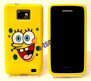 Spongebob Cover Case Schutzhülle Silikon für Samsung Galaxy S2 und 