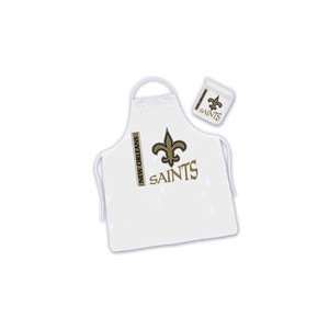  New Orleans Saints Barbecue Apron and Mitt Set