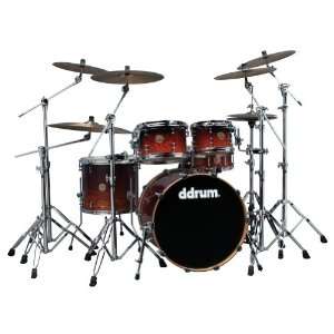  Dios Ash Red Burst 5 Piece Shell Pack, Red Burst: Musical 
