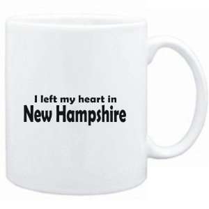   White I LEFT MY HEART IN New Hampshire  Usa States