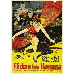  The Girl from Havana Poster Movie Swedish 27x40