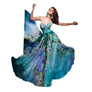 Tony Bowls TBE11148, Bold, vibrant party dress with enchanting floral 