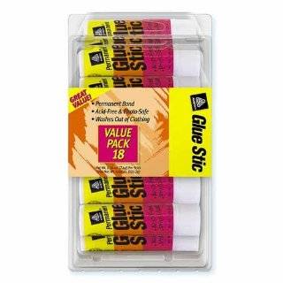  Consumer Products   Bulk Glue Sticks, Permanent, .26 oz, 18 Sticks 