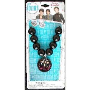  Jonas Brothers Black Bead Charm Bracelet Toys & Games