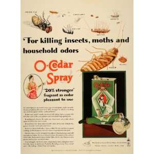   Odors Dead Insects Roach Fly   Original Print Ad