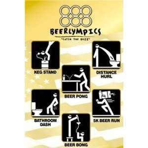  Beerlympics College Beer Poster 1491