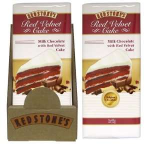 Redstones Red Velvet Cake Milk Chocolate Bar (Pack of 12)