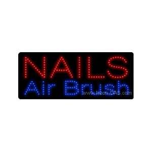  Nails Airbrush Outdoor LED Sign 13 x 32: Sports & Outdoors