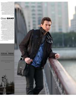 Fashion new Gear BAND mens new Oxhide messenger shoulder bags A444 