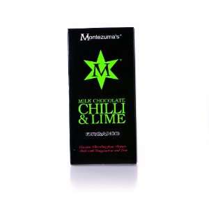  Organic Milk Chocolate with Chilli and Lime Bar 