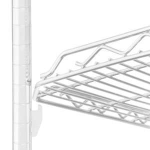   qwikSLOT Drop Mat White Wire Shelf   21 x 48 Home & Kitchen