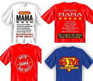 Sprüche Fun T Shirt Mama, Geburtstag Muttertag S   XXL  