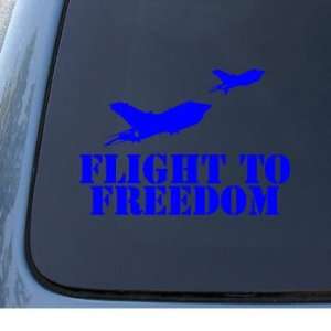   TO FREEDOM   Military Vinyl Decal Sticker #1324  Vinyl Color Blue