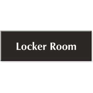    Locker Room Outdoor Engraved Sign, 12 x 4 Office Products