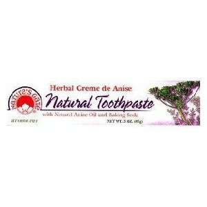 Natures Gate Natural Toothpaste Creme de Anise   6 Oz, 6 pack (image 