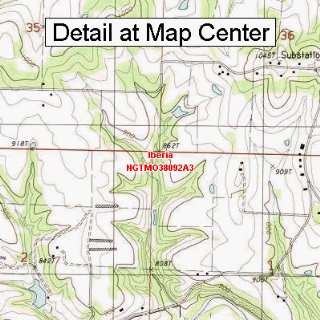  USGS Topographic Quadrangle Map   Iberia, Missouri (Folded 