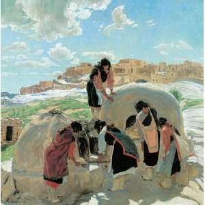 THE BAKERS BY WALTER UFER CANVAS REPRODUCTION 