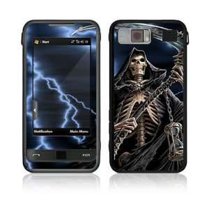    Samsung Omnia Decal Vinyl Skin   The Reaper Skull 
