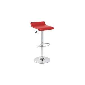   Height Ale Barstool with Red Leatherette Seat: Home & Kitchen