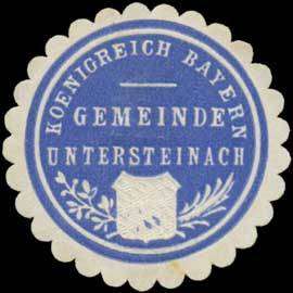 Untersteinach K. Bayern Gemeinde Untersteinach Siegelmarke  