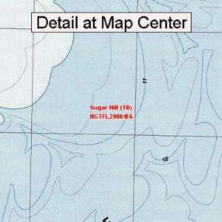  USGS Topographic Quadrangle Map   Sugar Hill (TB), Florida 