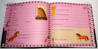 Horse Cup Pferde Freundebuch Girls Freundschaftsbuch Buch für ca. 53 